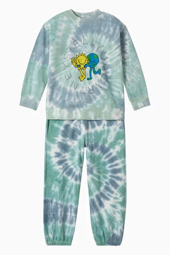 Sun & Earth Tie-dye Sweatshirt in Organic Cotton