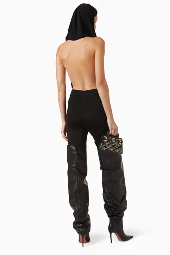 Hooded Bodysuit in Jersey