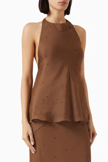 Melrose Halter Top in Viscose