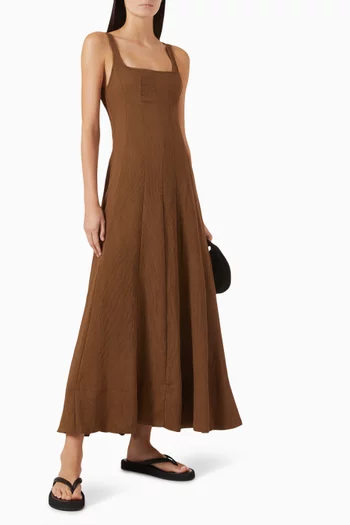 Canne Midi Dress in Viscose
