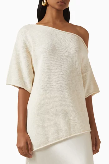 Rick Asymmetric Knit Top