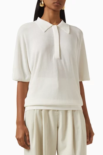 Eli Polo Knit Top