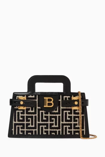Small B-Buzz Top-handle Bag in Monogram Jacquard