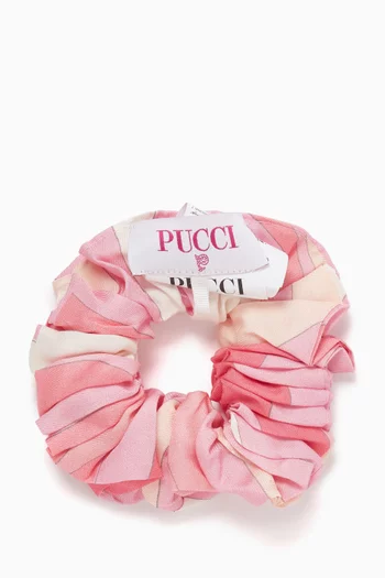 Abstract Pattern Scrunchie in Cotton
