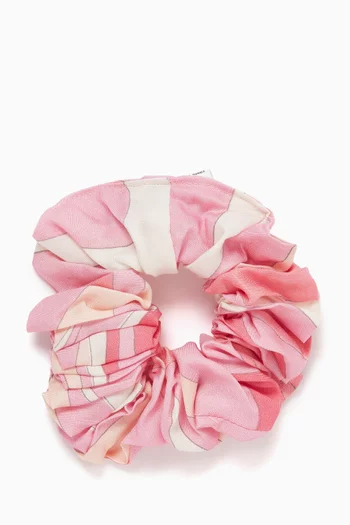 Abstract Pattern Scrunchie in Cotton