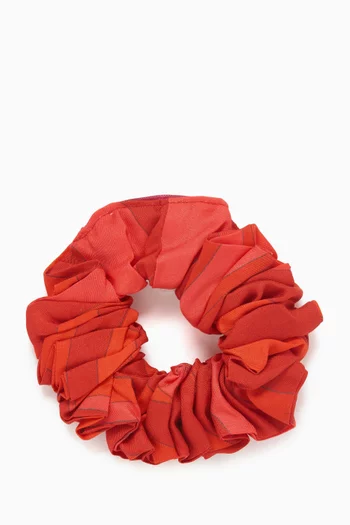 Abstract Pattern Scrunchie in Cotton