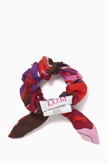 Abstract Pattern Scrunchie in Cotton