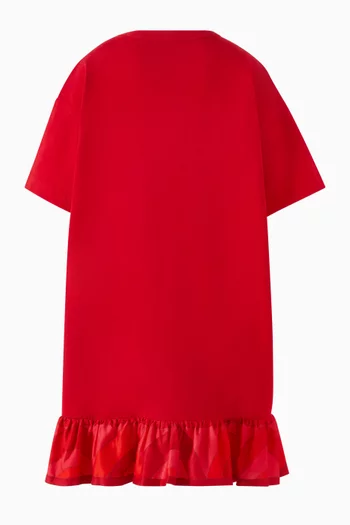 Logo Print Dress in Jersey