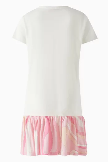 Abstract Print Dress in Jersey