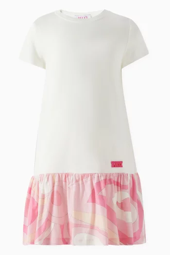 Abstract Print Dress in Jersey