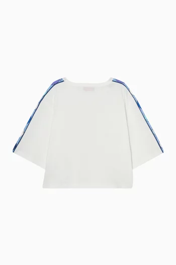 تي شيرت بشعار الماركة قطن