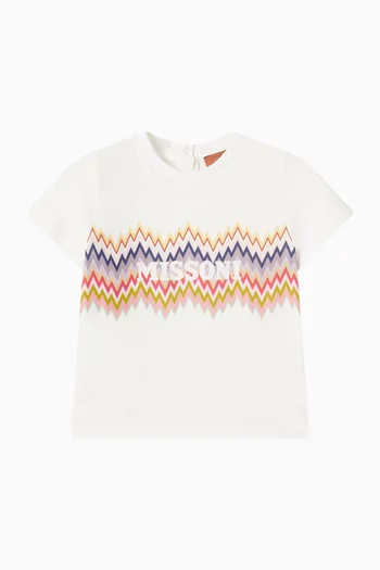Chevron Logo T-shirt in Cotton