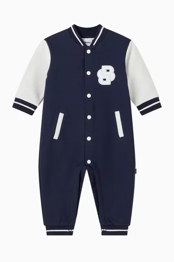 Logo Patch Lettermen Romper