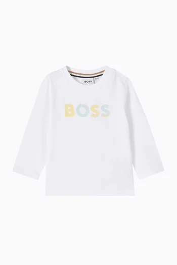 تي شيرت بشعار الماركة قطن