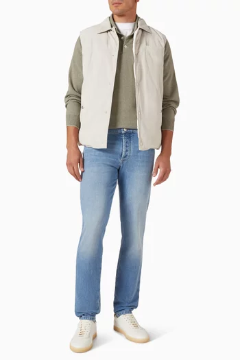 سترة بولو منسوجة