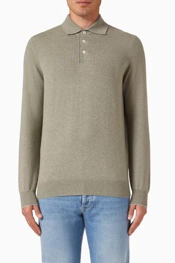 سترة بولو منسوجة