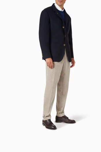 Derby Shoes in Burnished Calfskin