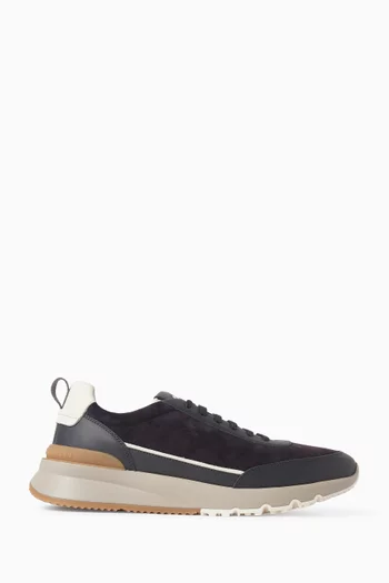 Sneakers in Suede & Leather