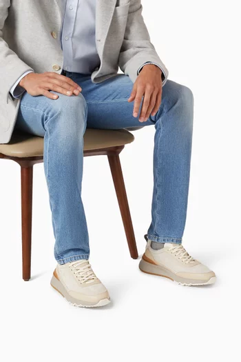 Sneakers in Leather & Suede