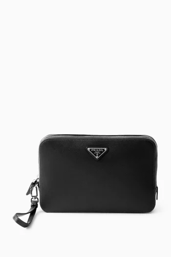 Wristlet Pouch in Leather