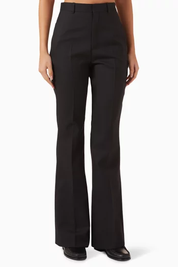 بنطال كريدو بحواف واسعة صوف