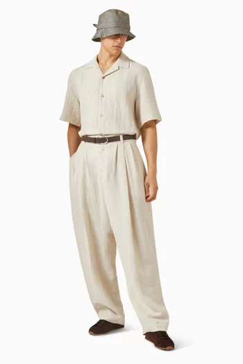 La Chemise Fonccio Shirt in Cotton & Linen