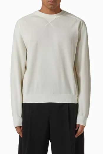 Le Sweater Brodé in Wool-blend