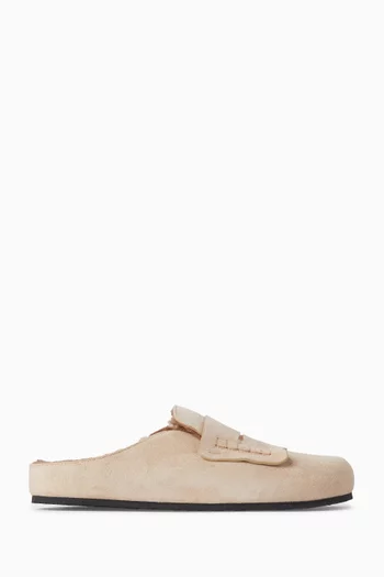 حذاء موكاسين مفتوح من الخلف شمواه