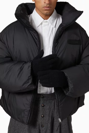 The Gros Grain Gloves in Wool Blend