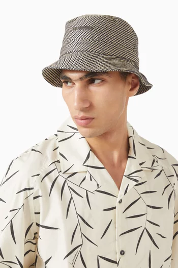 Le Bob Striped Gadjo Bucket Hat in Cotton
