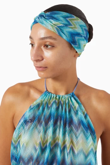 Zigzag Headband in Viscose