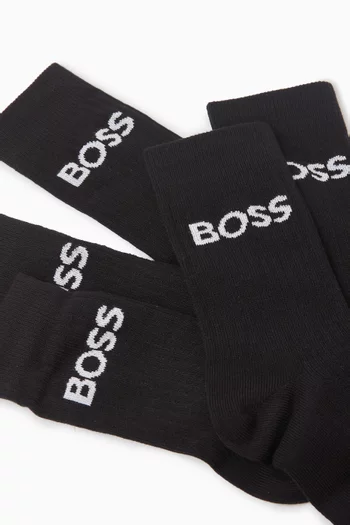 Logo Socks in Cotton-blend, Set of 5