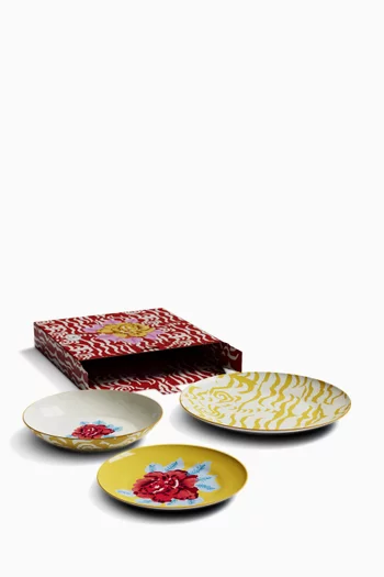 Indian Tiger Platter in Porcelain