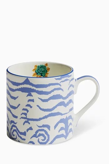 Indian Tiger Mug in Porcelain