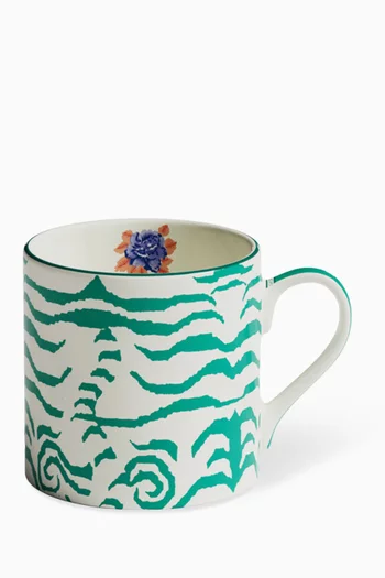 Indian Tiger Mug in Porcelain