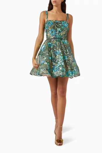 Mademoiselle Sequin-embellished Mini Dress