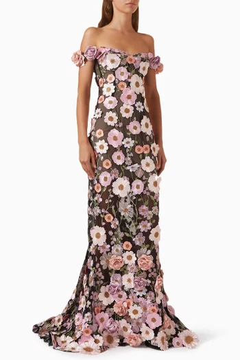 Jasmine Off-shoulder Gown