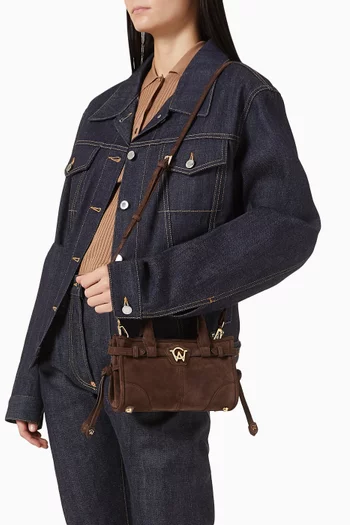 Nano Baby Jane Shoulder Bag in Suede