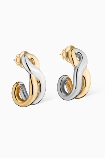 Odell Hoop Earrings in 12kt Gold-plated Brass