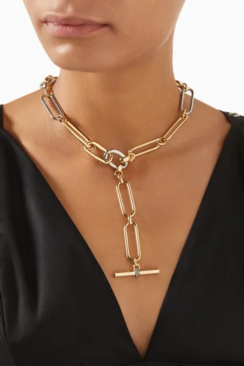 Theo 2.0 Necklace in 12kt Gold-plated Brass