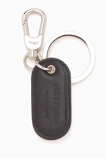 Le Pliage Xtra Keyring in Leather