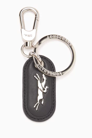 Le Pliage Xtra Keyring in Leather