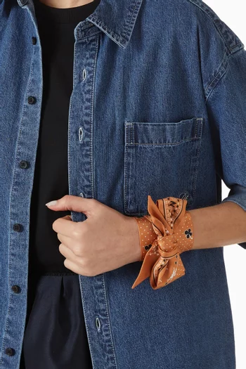 طوق رأس فرنش باندانا حرير