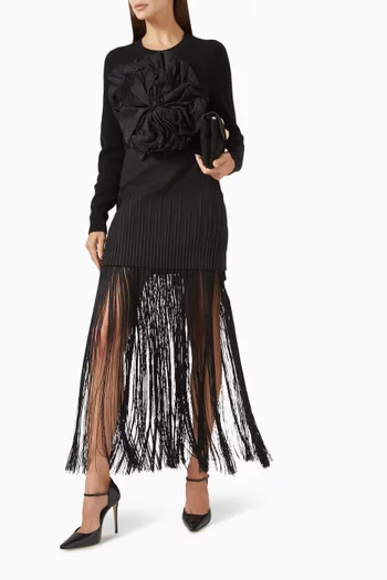 Aurora Sutil Embroidered Skirt in Cotton