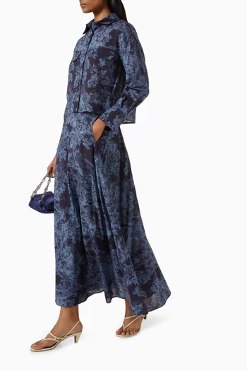 Printed Maxi Skirt