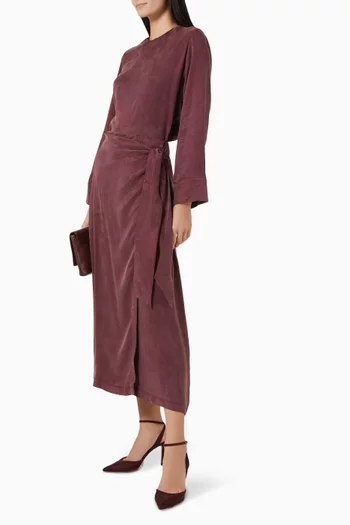 Prime Stoned Top & Skirt Set in Silk-blend
