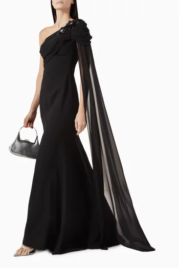 Vilson Embellished One-shoulder Dress