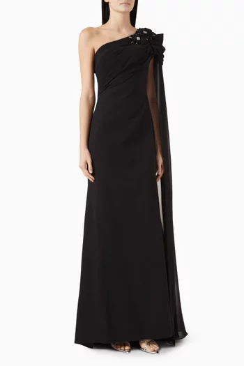 Vilson Embellished One-shoulder Dress