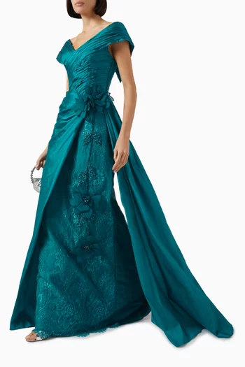Antonya Off-shoulder Gown