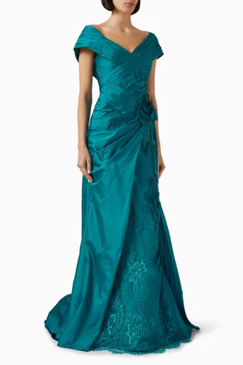 Antonya Off-shoulder Gown